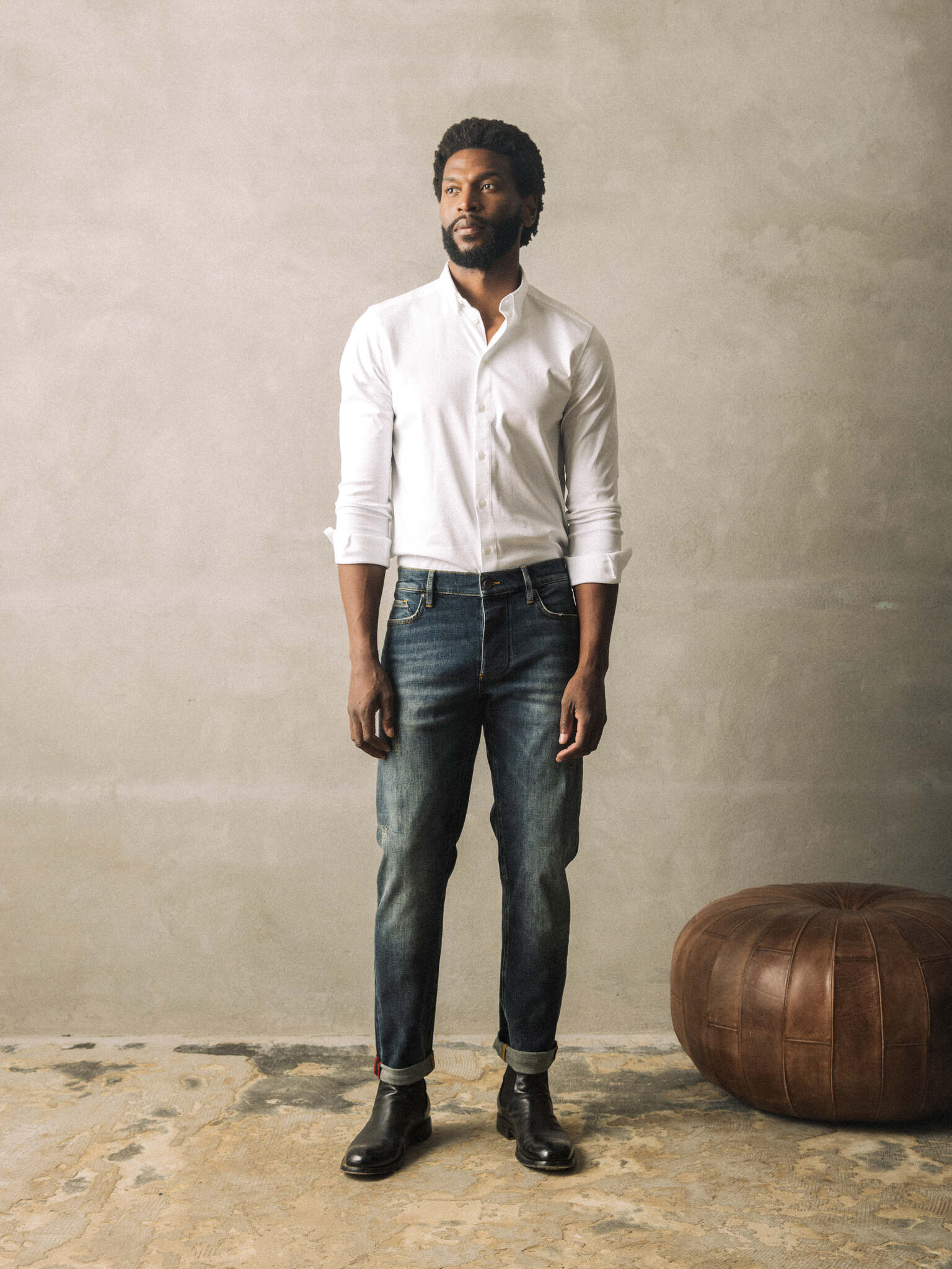 Modelshot / Dark Denim / Detail